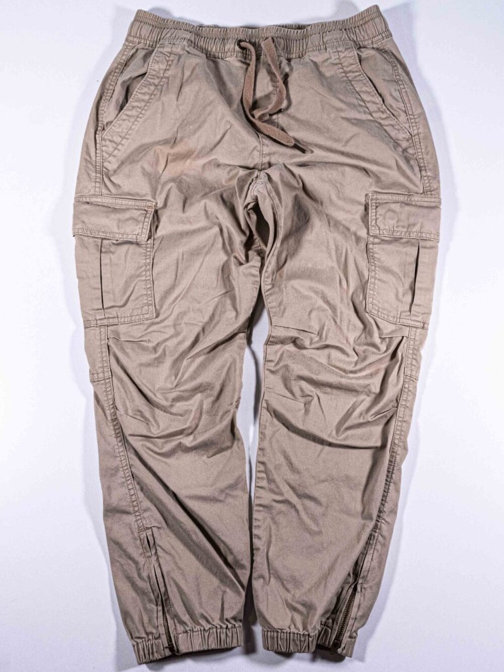 Polo Ralph Lauren Chino Joggers Pants Mens XS Elastic Drawstring Waist Khaki